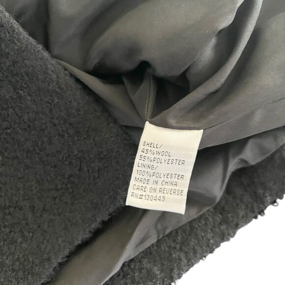 Patty Kim Black Wool Blend Tweed 3/4 Bell Sleeve Button Front Jacket Size Large - Picture 7 of 12